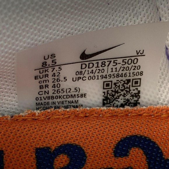 Nike Sacai Vaporwaffle Size 8.5 Mens Dark Iris Sue - Picture 12 of 12